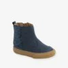 Boots Fantaisie Zippées Bébé Fille Marine - Vertbaudet 1 Boots Fantaisie Zippées Bébé Fille Marine - Vertbaudet -Pampero Boutique boots fantaisie zippees bebe fille