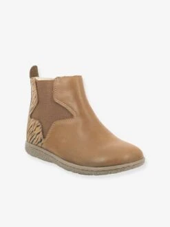 Boots Fille Vermillon KICKERS® Camel Zèbre - Kickers