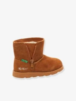 Boots Fourrées Cuir Fille Aldiza KICKERS® Marron - Kickers -Pampero Boutique boots fourrees cuir fille aldiza kickers 3