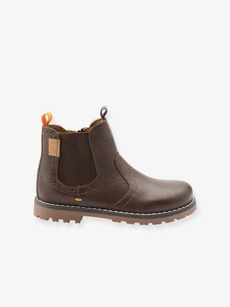Boots Fourrés En Cuir Garçon Collection Maternelle Marron - Vertbaudet 4 Boots Fourrés En Cuir Garçon Collection Maternelle Marron - Vertbaudet – Image 2