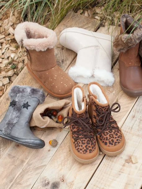 Boots Fourrés Fille Camel - Vertbaudet 4 Boots Fourrés Fille Camel - Vertbaudet – Image 2