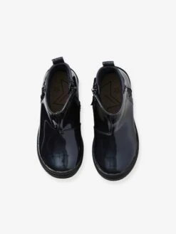 Boots Vernis Fille Collection Maternelle Chocolat - Vertbaudet -Pampero Boutique boots vernis fille collection maternelle 3