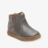 Boots Zippées Cuir Bébé Fille Alouest Babybotte® Gris - Babybotte