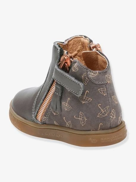 Boots Zippées Cuir Bébé Fille Alouest Babybotte® Gris - Babybotte 5 Boots Zippées Cuir Bébé Fille Alouest Babybotte® Gris - Babybotte – Image 3