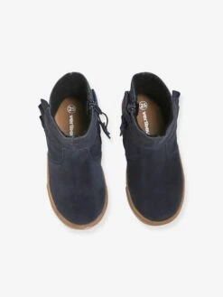 Bottes Cuir Fille Collection Maternelle Bleu Marine - Vertbaudet -Pampero Boutique bottes cuir fille collection maternelle 3