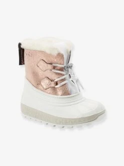 Bottes De Neige Fille Rose Pâle - Vertbaudet