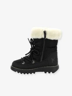 Bottes De Neige Fourrées Enfant Kickneosnow KICKERS® Noir - Kickers -Pampero Boutique bottes de neige fourrees enfant kickneosnow kickers 3