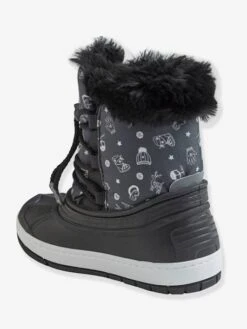 Bottes De Neige Garçon à Lacets Noir Imprime - Vertbaudet -Pampero Boutique bottes de neige garcon a lacets 2