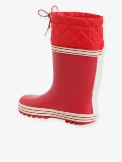 Bottes De Pluie Col Matelassé Rouge - Vertbaudet -Pampero Boutique bottes de pluie col matelasse 2
