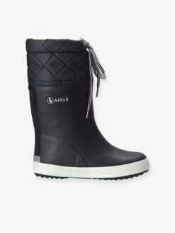 Bottes De Pluie Fourrées Enfant Lolly Pop Giboulée AIGLE® Noir Blanc - Aigle -Pampero Boutique bottes de pluie fourrees enfant lolly pop giboulee aigle 4