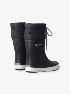 Bottes De Pluie Fourrées Enfant Lolly Pop Giboulée AIGLE® Noir Blanc - Aigle -Pampero Boutique bottes de pluie fourrees enfant lolly pop giboulee aigle 5