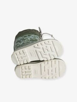 Bottes De Pluie Imprimées Garçon Col Matelassé Kaki Imprimé - Vertbaudet -Pampero Boutique bottes de pluie imprimees garcon col matelasse 4