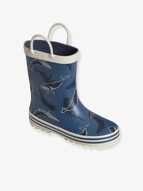 Bottes De Pluie Imprimées Garçon Collection Maternelle Bleu Foncé Imprimé - Vertbaudet 4 Bottes De Pluie Imprimées Garçon Collection Maternelle Bleu Foncé Imprimé - Vertbaudet – Image 2