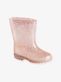 Bottes De Pluie Pailletées Enfant Rose - Vertbaudet