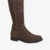 Bottes En Cuir Fille Taupe - Vertbaudet