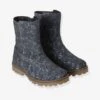 Bottes En Cuir Fille Collection Maternelle Gris Imprimé Fleurs - Vertbaudet -Pampero Boutique bottes en cuir fille collection maternelle