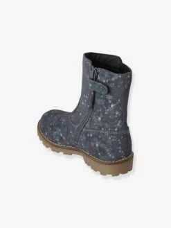 Bottes En Cuir Fille Collection Maternelle Gris Imprimé Fleurs - Vertbaudet -Pampero Boutique bottes en cuir fille collection maternelle 2