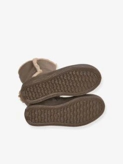 Bottes Fourrées Fille Taupe Irisé - Vertbaudet -Pampero Boutique bottes fourrees fille 10