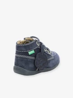 Bottillons Cuir Bébé Bonzip 2 KICKERS® 1ers Pas Marine - Kickers -Pampero Boutique bottillons cuir bebe bonzip 2 kickers 1ers pas 3