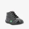 Bottillons Cuir Bébé Fille Billista Zip KICKERS® Noir Vernis - Kickers