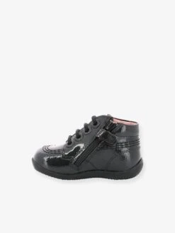 Bottillons Cuir Bébé Fille Billista Zip KICKERS® Noir Vernis - Kickers -Pampero Boutique bottillons cuir bebe fille billista zip kickers 2
