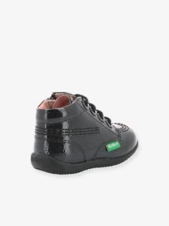 Bottillons Cuir Bébé Fille Billista Zip KICKERS® Noir Vernis - Kickers -Pampero Boutique bottillons cuir bebe fille billista zip kickers 3