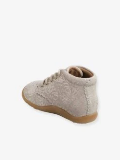 Bottillons Cuir Bébé Fille Premiers Pas Beige Imprimé Doré - Vertbaudet -Pampero Boutique bottillons cuir bebe fille premiers pas 8