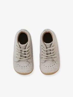 Bottillons Cuir Bébé Fille Premiers Pas Beige Imprimé Doré - Vertbaudet -Pampero Boutique bottillons cuir bebe fille premiers pas 9