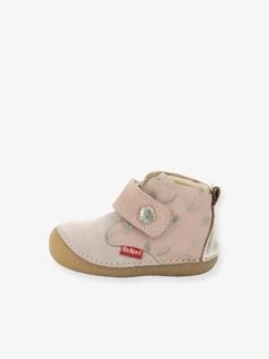 Bottillons Cuir Bébé Fille Sabio KICKERS® 1ers Pas Rose Métal - Kickers -Pampero Boutique bottillons cuir bebe fille sabio kickers 1ers pas 1