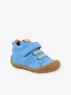 Bottillons Cuir Bébé Garçon Airmes Babybotte® Bleu - Babybotte