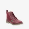 Bottillons Cuir Fille Tyrol KICKERS® Bordeaux - Kickers