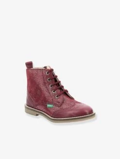 Bottillons Cuir Fille Tyrol KICKERS® Bordeaux - Kickers