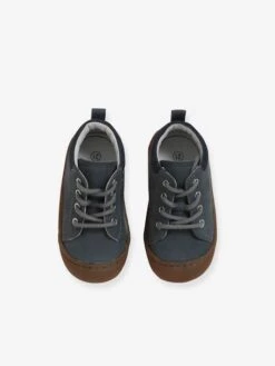 Bottillons Cuir Souple Bébé Garçon 4 Pattes Bleu Pétrole - Vertbaudet -Pampero Boutique bottillons cuir souple bebe garcon 4 pattes 4