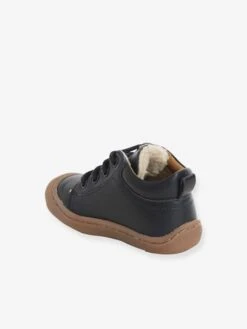 Bottillons Fourrés Cuir Souple Bébé Garçon 4 Pattes Marine - Vertbaudet -Pampero Boutique bottillons fourres cuir souple bebe garcon 4 pattes 2
