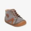 Bottillons Lacés Cuir Bébé Garçon B1 Babybotte® Gris - Babybotte -Pampero Boutique bottillons laces cuir bebe garcon b1 babybotte