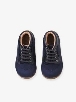 Bottillons Lacés Cuir Bébé Premiers Pas Marine - Vertbaudet -Pampero Boutique bottillons laces cuir bebe premiers pas 9
