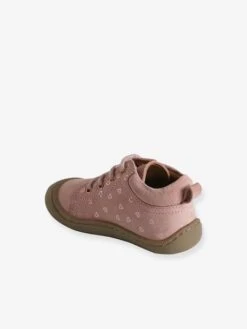 Bottillons Lacés Cuir Souple Bébé 4 Pattes Rose - Vertbaudet -Pampero Boutique bottillons laces cuir souple bebe 4 pattes 2