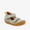 Bottillons Salomés Cuir Bébé Garçon Sebastien Babybotte® Gris - Babybotte -Pampero Boutique bottillons salomes cuir bebe garcon sebastien babybotte