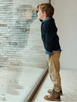 Bottines Crantées Lacées Et Zippées Cuir Garçon Marron - Vertbaudet -Pampero Boutique bottines crantees lacees et zippees cuir garcon 5