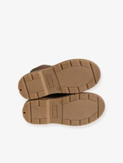 Bottines Cuir Garçon Lacées Et Zippées Marron Foncé - Vertbaudet -Pampero Boutique bottines cuir garcon lacees et zippees 5