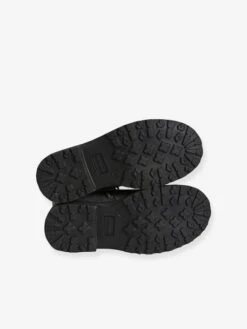 Bottines Cuir Lacées Et Zippées Fille Gris Fleurs Imprimés - Vertbaudet -Pampero Boutique bottines cuir lacees et zippees fille 4