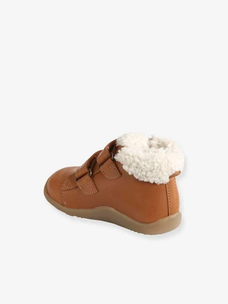Bottines Fourrées Bébé Garçon Premiers Pas Cognac - Vertbaudet 5 Bottines Fourrées Bébé Garçon Premiers Pas Cognac - Vertbaudet – Image 3