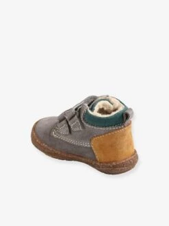 Bottines Fourrées En Cuir Bébé Garçon Taupe - Vertbaudet -Pampero Boutique bottines fourrees en cuir bebe garcon 3