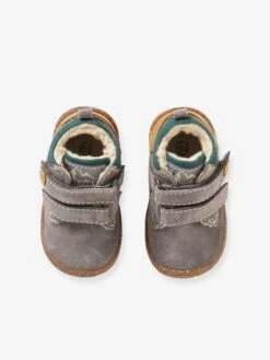Bottines Fourrées En Cuir Bébé Garçon Taupe - Vertbaudet -Pampero Boutique bottines fourrees en cuir bebe garcon 4