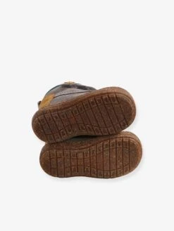 Bottines Fourrées En Cuir Bébé Garçon Taupe - Vertbaudet -Pampero Boutique bottines fourrees en cuir bebe garcon 5