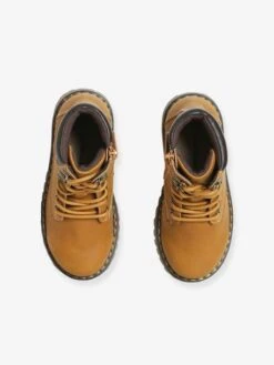 Bottines Garçon à Lacets + Glissière Kaki Fonce - Vertbaudet -Pampero Boutique bottines garcon a lacets glissiere 4