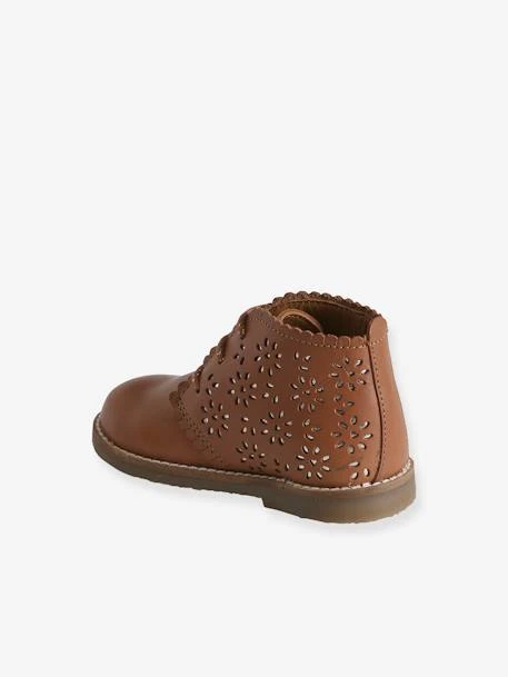 Bottines Lacées Cuir Bébé Camel - Vertbaudet 5 Bottines Lacées Cuir Bébé Camel - Vertbaudet – Image 3