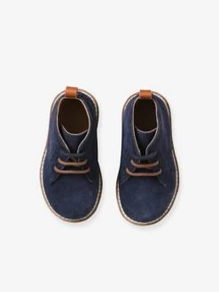 Bottines Lacées Cuir Bébé Bleu Marine - Vertbaudet -Pampero Boutique bottines lacees cuir bebe 8