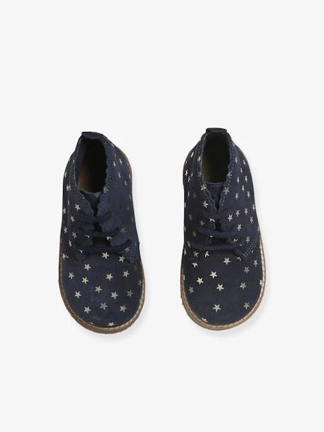 Bottines Lacées Cuir Bébé Fille Or - Vertbaudet 8 Bottines Lacées Cuir Bébé Fille Or - Vertbaudet – Image 6