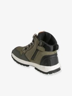 Bottines Lacées Et Zippées Garçon Kaki - Vertbaudet -Pampero Boutique bottines lacees et zippees garcon 3